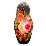 Matryoshka honey dish made of glass "Tagil rosan" with filigree