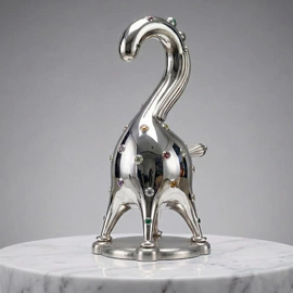 Скульптура "Серебряный Конь - Silver Stallion" художника Тараса Желтышева