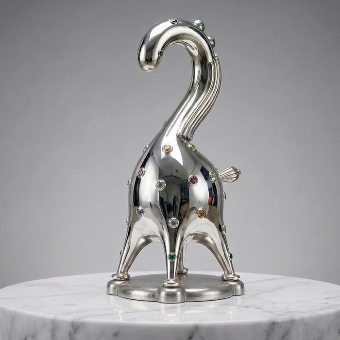 Скульптура "Серебряный Конь - Silver Stallion" художника Тараса Желтышева