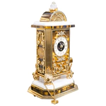 Часы из тигрового глаза и бронзы "Archimede"
