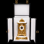 Часы из тигрового глаза и бронзы "Archimede"