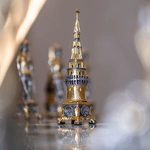 Bronze, marble and onyx chess set "Napoleon vs Dmitry" for 2 persons