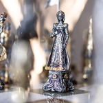 Bronze, marble and onyx chess set "Napoleon vs Dmitry" for 2 persons