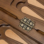 Carved "Grape Hedge" game set (chess, backgammon and checkers)
