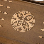 Carved "Acropolis" game set (chess, backgammon and checkers)