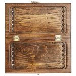 Carved "Grenadine" small game set (chess, backgammon and checkers)