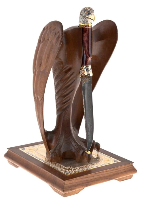 Knife with stand "Sokol" Zlatoust