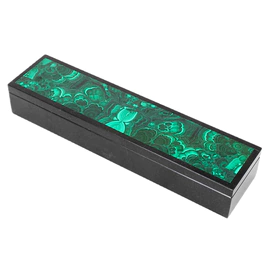Ballpoint pen "Coat of Arms of the Russian Federation" in a malachite box, Zlatoust