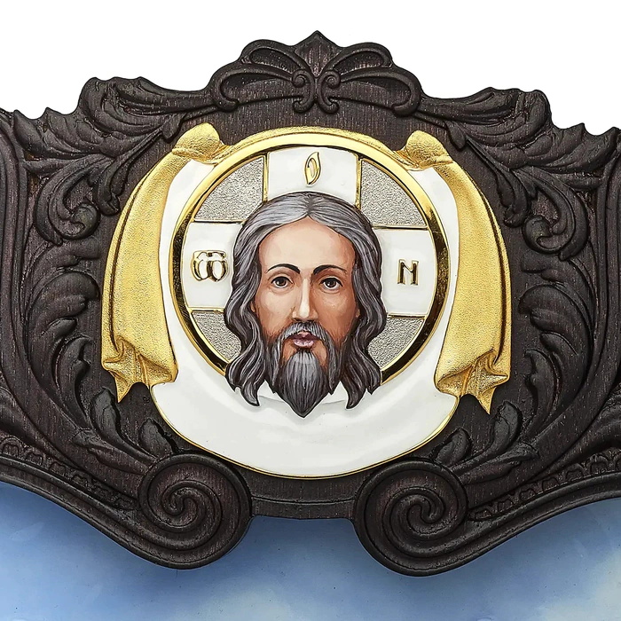 Икона "Александр Невский. Ледовое побоище 1242" Златоуст