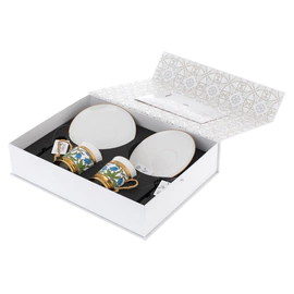 Silver coffee set "Bells" with gilt, for 2 persons