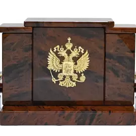 Настольный набор из обсидиана "Дипломат"