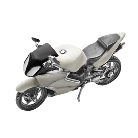 Motorcycle "Honda CBR" made of silver
