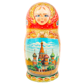 Матрешка на 7 мест "Вятка. Кремль" 25 см
