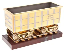 Статуэтка "Вагон железнодорожный" Златоуст Статуэтка "Вагон железнодорожный" Златоуст