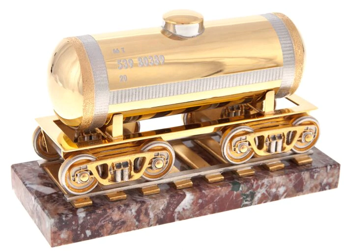 Statuette "Railway tank" Zlatoust