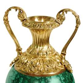 Small malachite vase "Amphora"