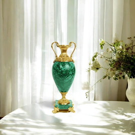 Small malachite vase "Amphora"