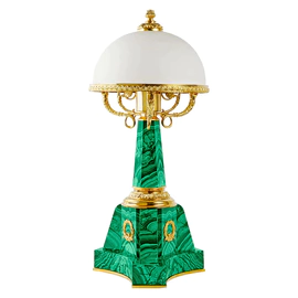 Table lamp "Victoria" made of malachite (small)