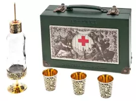 Набор для водки "Аптечка доктора А.Л.Коголя" на 3 персоны, Златоуст