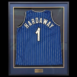 "Orlando Magic" NBA jersey autographed by basketball player Anferny Hardaway