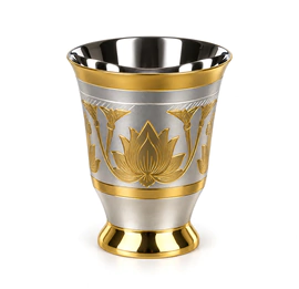 A set of silver wine glasses "Lotus. No. 3/S" for 6 persons