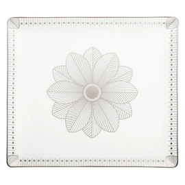 Porcelain tray "Malmaison impériale" silver pattern