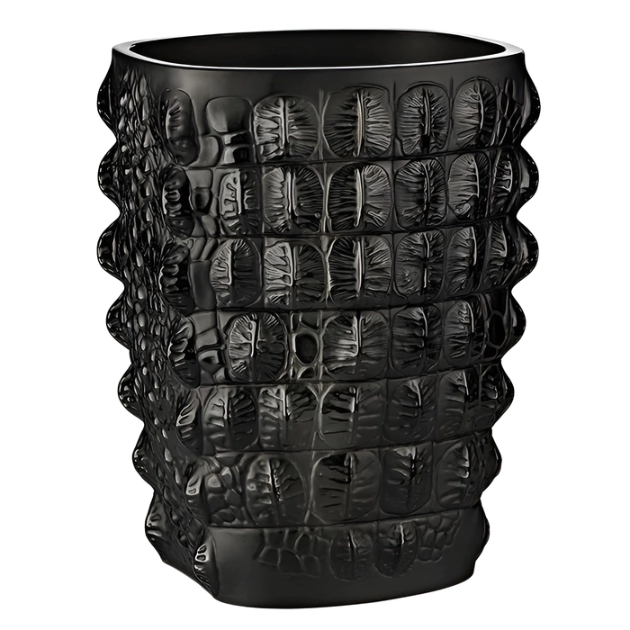 Хрустальная ваза "Croco" 26.5 см, черная