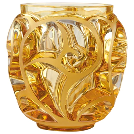 Хрустальная ваза "Tourbillons" 12.6 см, оранжевая