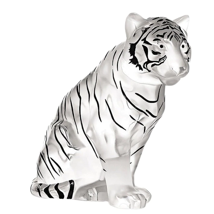 Хрустальная скульптура "Sitting Tiger"