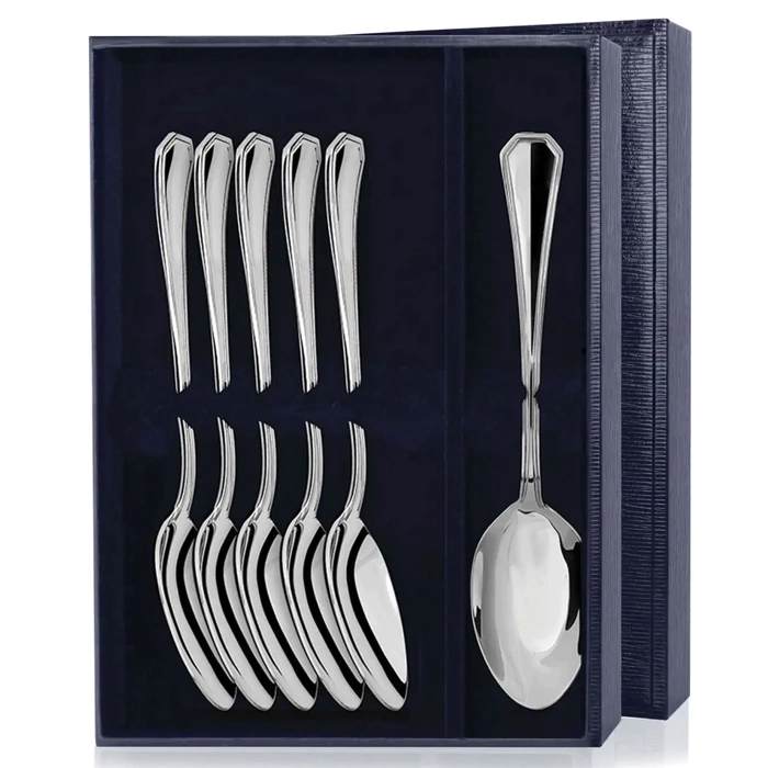 Silver set of Elegant tablespoons for 6 people