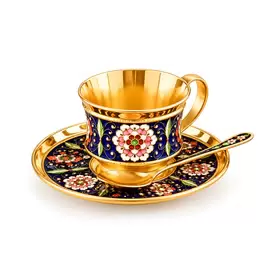 Кофейный сервиз "Розочка" на 6 персон