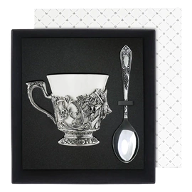 Silver-plated tea set "Kaban" in a case