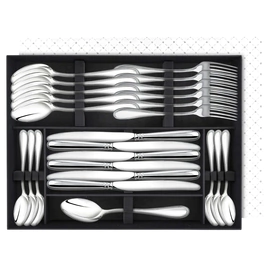 Silver-plated "Drop forged" cutlery set (24 items)