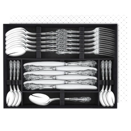 Silver-plated cutlery set "Jubilee" with blackening