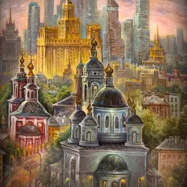 Шкатулка "Москва" Типяков, Федоскино