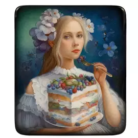 Шкатулка "Сладкий подарок" Бобровник, Федоскино