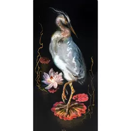 Шкатулка "Цапля" Корсакова, Федоскино