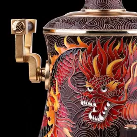 Набор для крепких напитков "Dragon" из серебра, на 6 персон