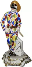 Скульптура "Арлекин" разноцветная