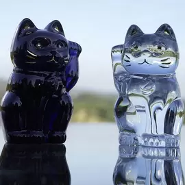 Хрустальная скульптура "Lucky Cat"