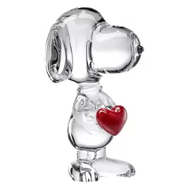Хрустальная скульптура "Snoopy Coeur"