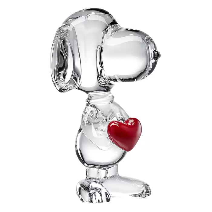 Хрустальная скульптура "Snoopy Coeur"