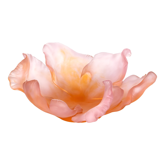 Хрустальное блюдо "Tulip" розовое