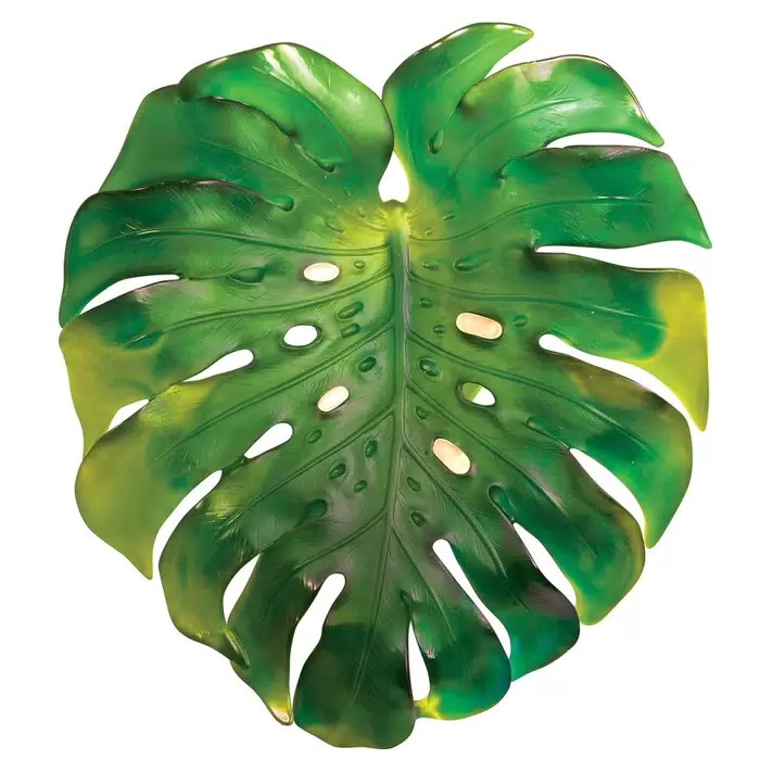 Хрустальное бра "Monstera" зеленое