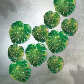 Хрустальное бра "Monstera" зеленое