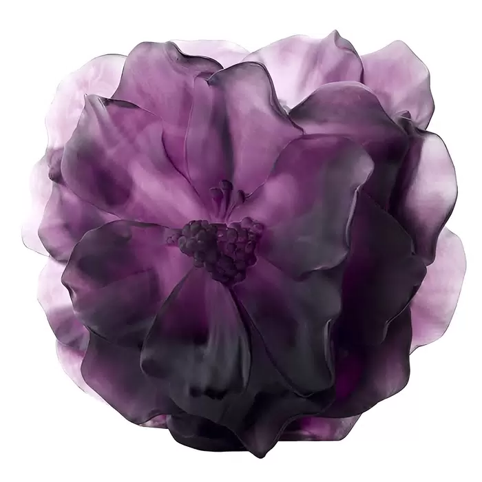 Хрустальная ваза "Camelia" 28 см, фиолетовая