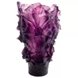 Хрустальная ваза "Camelia Magnum" 52 см, фиолетовая