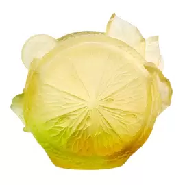 Хрустальная ваза "Citrus" 24 см, желтая