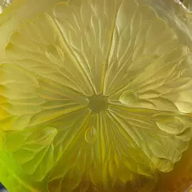 Хрустальная ваза "Citrus" 24 см, желтая