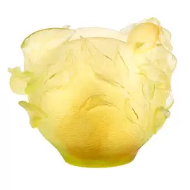 Хрустальная ваза "Citrus" 30 см, желтая